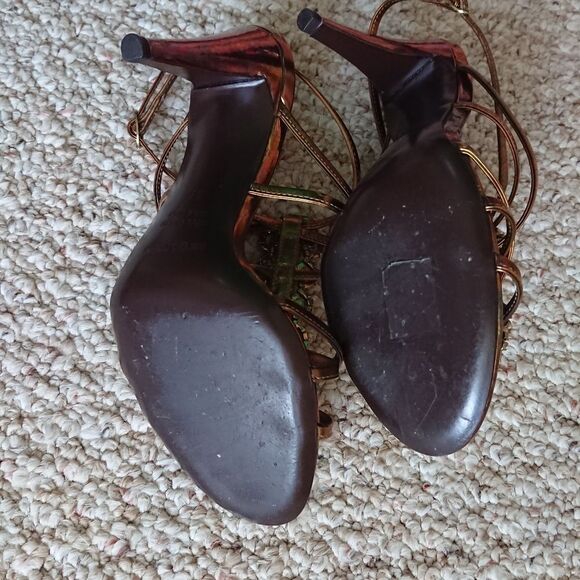 Sergio Rossi pelle Murano Floyd - metallic gold - Picture 7 of 9